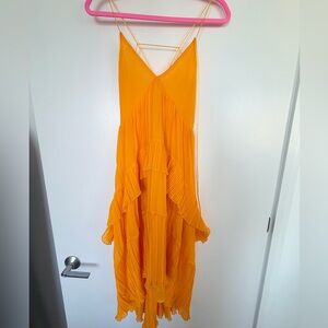 Vibrant Yellow High Low Dress